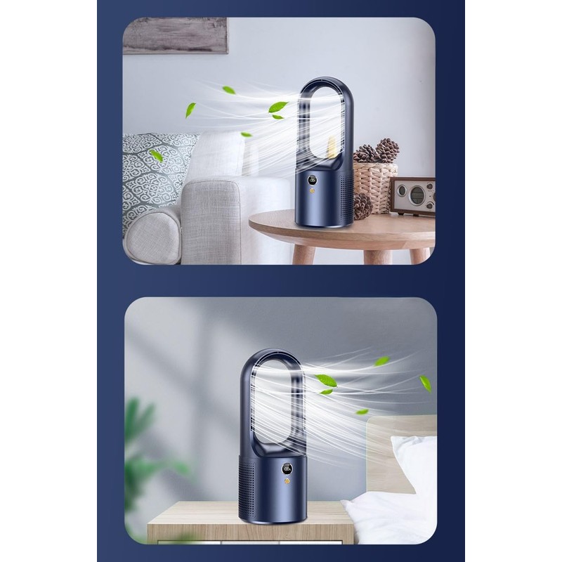 Vortex X28W Whisper-Quite Cooling Rechargeable Bladeless Safe Stylish Comfort Chic