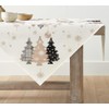 Artoid Mode Pink Pine Trees Christmas Tablecloth, Table Linen, Winter