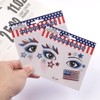 Totelux 4th of July Face Tattoos Glitter Star American Flag