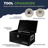 ARKSEN 20 Inch Heavy Duty Aluminum Diamond Plate Tool Box