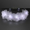 White Light Up Flower Crown Headband for Festivals with Cool