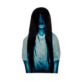 [Asula Project] Ghost Sticker, Horror Sticker for Car, High Beam Protection (Girl with Long Hair)