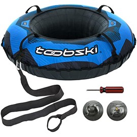 Toobski 109 Slopemaster Heavy Duty Snow Tube for Kids and Adults – 50 inch Cover, Blue and Black