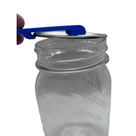 Designz3D Canning and Mason Jar Opener, Easy Release Vacuum Seal for all lids magnetic (Blue), Handheld