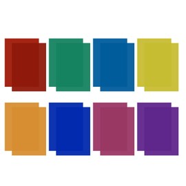 16 Transparent Color Plastic Sheets, Gel Filters, Color Correction Film, Window Color Film, Suitable for Photography Studio, Party Decoration (29.7 * 21cm)