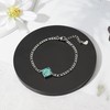 Lauren-Spencer Turquoise Bracelet for Women Adjustable Stainless Steel Chain Bracelet