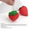 20pcs Sewing Pin Cushion Cotton Soft Lightweight Cute Strawberry Shaped