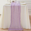 Sioloc 1 Pack Lavender Cheesecloth Table Runner,10ft Blue Table Runner,Boho