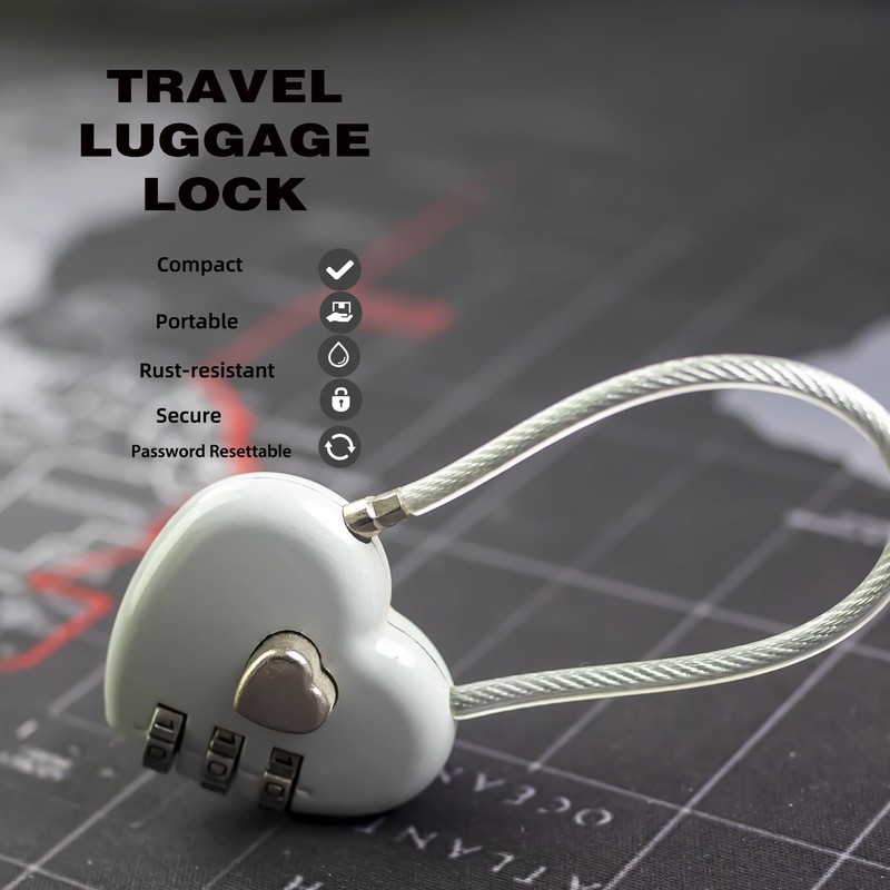 UP Security Premium Combo Lock, Combination Locks for Travel Security,