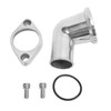 Water Neck Thermostat Housing 8459BK 15° Swivel Silver Thermostat Housing