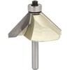 TOOLSTAR Chamfer Router Bit 45 Degree Carbide Tipped Chamfer Cutter