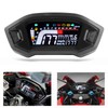 KIMISS Motorcycle Speedometer, Motorcycle Instrument LCD Odometer Waterproof Speed Gauge
