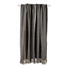 DII Braided Striped Throw, 50x60, Black