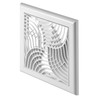 Wall, Ceiling Vent Grill Plastic White,Multi Directions air Flow Shaped
