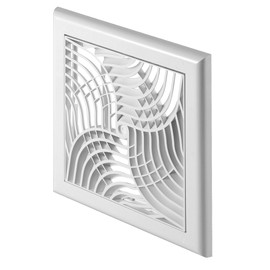 Wall, Ceiling Vent Grill Plastic White,Multi Directions air Flow Shaped Grill(Tx1)