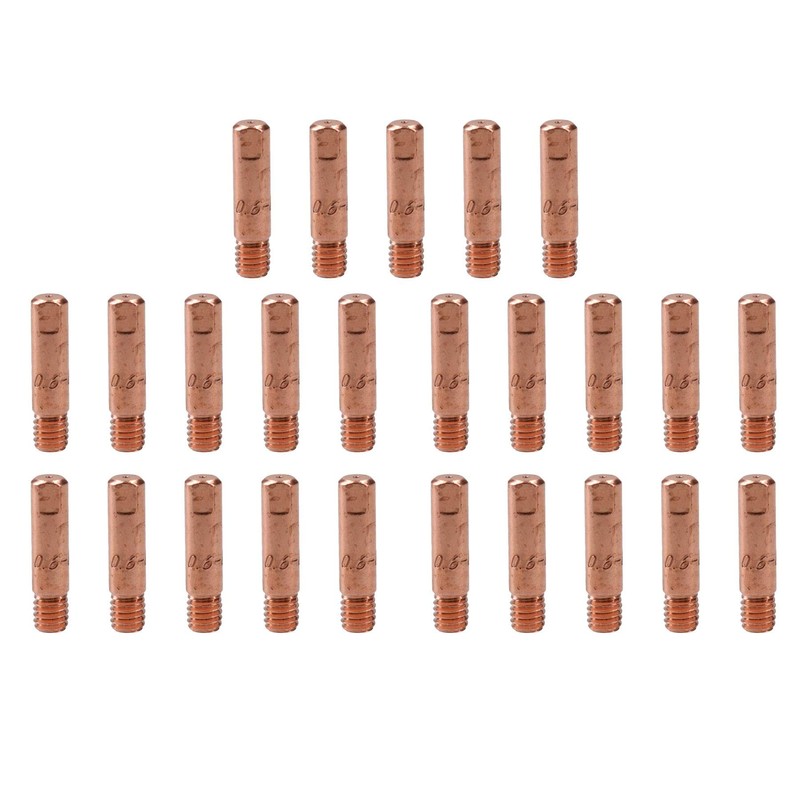 1 Shroud & 25 x 0.6mm Contact Tips MIG Welding