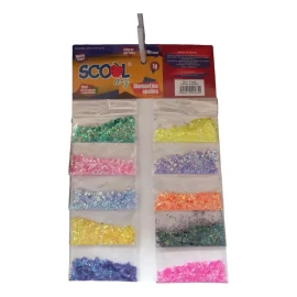 Misorel Set 10 Sobres Diamantina Opalina De Colores