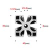 Gal Industrial Aluminium Profile, 40 x 40 mm Thick, 30