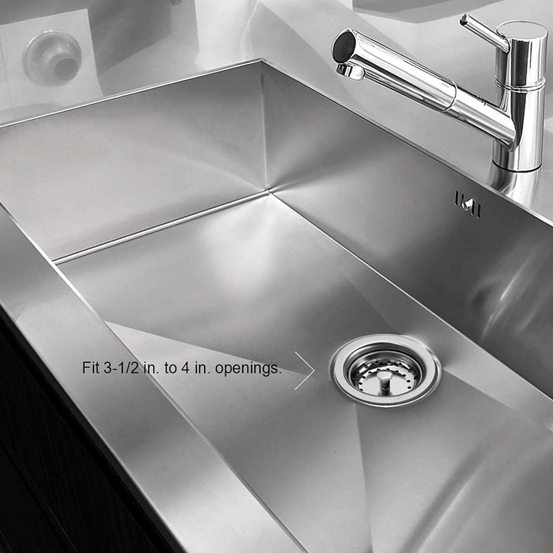 VARNAHOME Standard 3-1/2 Kitchen Sink Stainless Steel Drain Assembly With