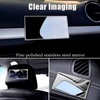 Auto Sun Visor HD Makeup Mirror,Portable Self-Adhesive Seatback Stainless Steel