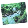 Forest Stream Scenery Tapestry Background Wall Hanging Decorative Blanket for