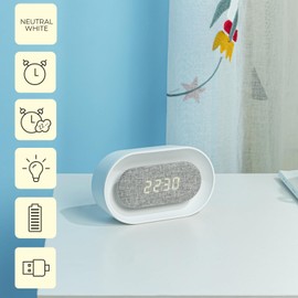 Pure FNL-07 LED Bedside Lamp AKSEL White Oblong Forever Light