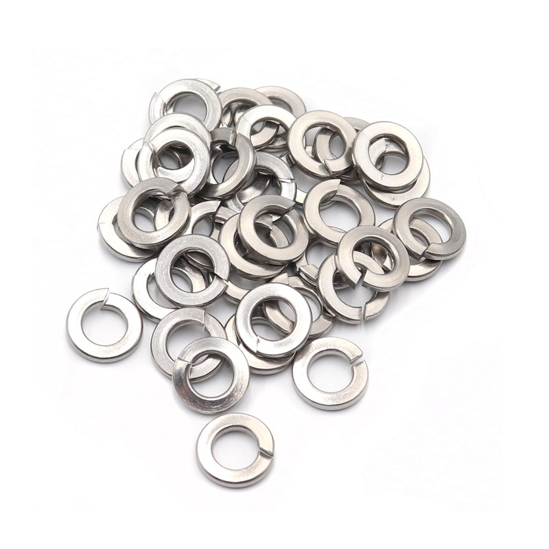 binifiMux 100pcs #8 Spring Lock Washers 304 Stainless Steel