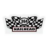 2X Engine Window Air Cleaner Sticker Decal, 364 Nailhead for