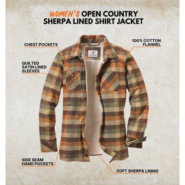 Legendary Whitetails Women's Open Country Shirt Jacket Rustic X-Large
