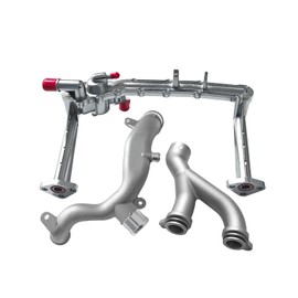 Zieichy Upgraded Aluminum Coolant Water Pipe System Kit Fit for Land Rover 2017-2020 Discovery/ 2014-2016 LR4 / 2014-2020 Range Rover,Sport,Velar 3.0L V6, Replace LR122710 LR090630 LR028136