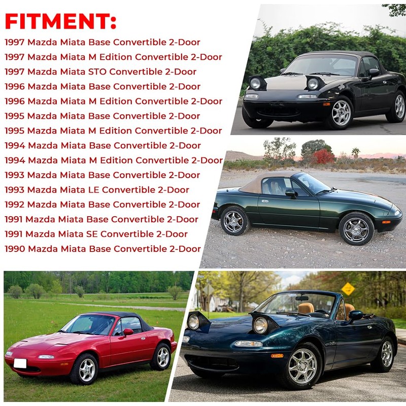 WIKIBB for Mazda Miata NA Double Din Head Unit Bezel,