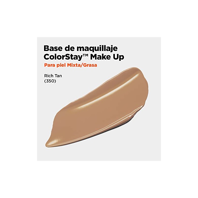 Revlon Base de Maquillaje ColorStay Make Up Cutis Mixto/Graso, Rich