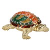 Turtle Trinket Box Turtle Band Jewelry Trinket Box with Painted