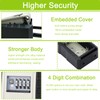 ZHEGE Key Safe Padlock, Key Box with Code Wall Mounted,
