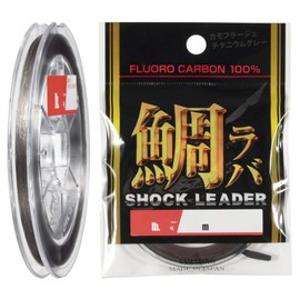 YAMATOYO, Leader, Sea Bream, Lava Shock Leader, Fluorocarbon, 11.8 ft (30 m), No. 2.5, 10lb, Titanium Gray
