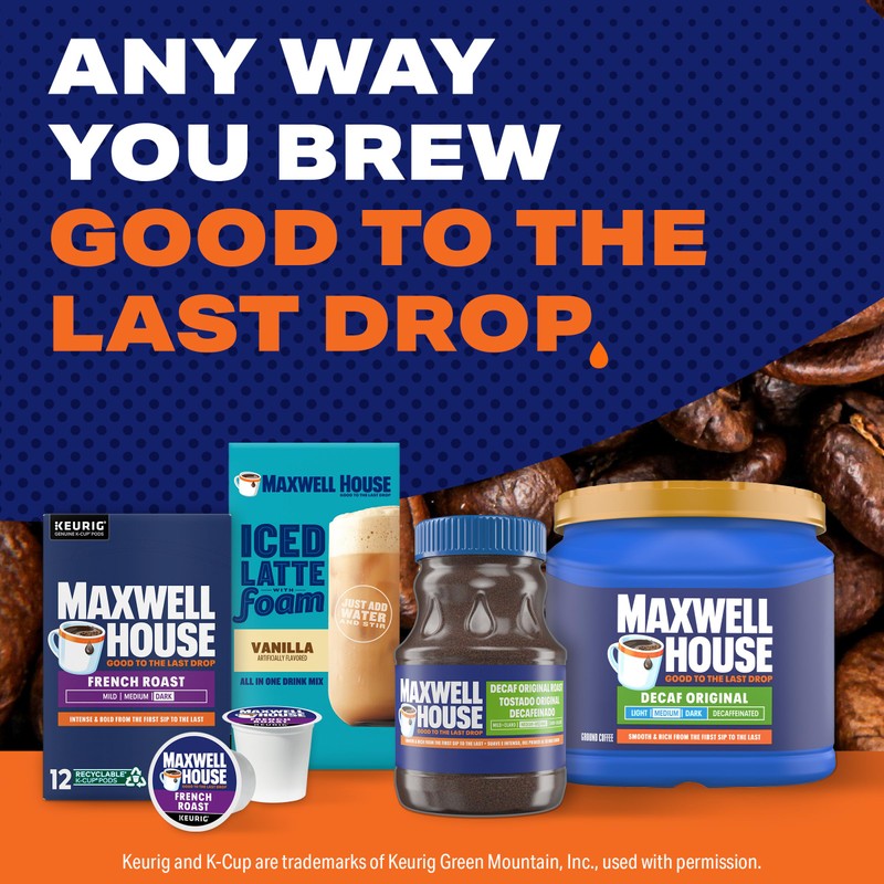 Maxwell House Decaffeinated Original Medium Roast Ground Coffee, 29.3 oz