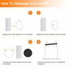 uxcell 8Pcs Round Plastic Hole Plug, 0.98" Dia Rubber End