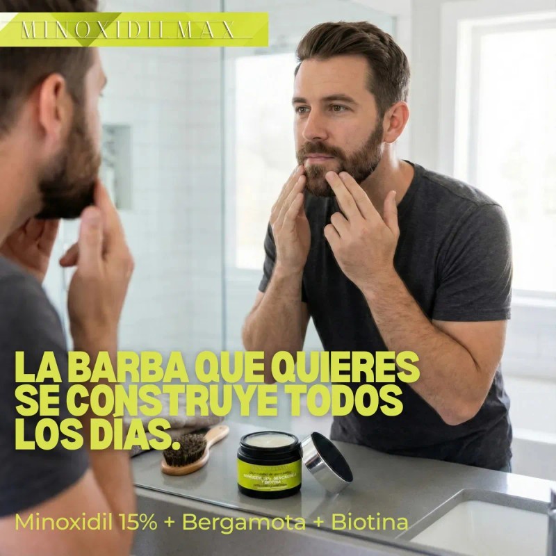 Minoxidilmax Bergamota Biotina Crema Cabello Barba