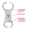 Master Lock ML429 Dual Aluminium HASP, 1", 1"-1/2" Jaw Diameter,