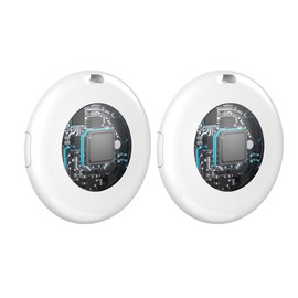 Tracker Tags [Apple MFi Certified] Pair with Apple Find My (iOS Only) Bluetooth Smart Tags Key Finder Item Locator Finder Worldwide Tracking for Pets Wallet Backpack Dogs Luggage (4)
