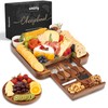 SMIRLY Charcuterie Boards Set, Large Cheese Board Set, Natural Walnut