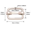 BIKICOCO 50 hebillas ajustables de metal con barra central móvil,