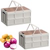 Xbopetda Kitchen Vegetable Storage Set of 2, Plastic Potato and