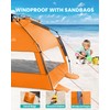 OutdoorMaster Beach Tent Sun Shelter for 3-4 Person, Pop Up