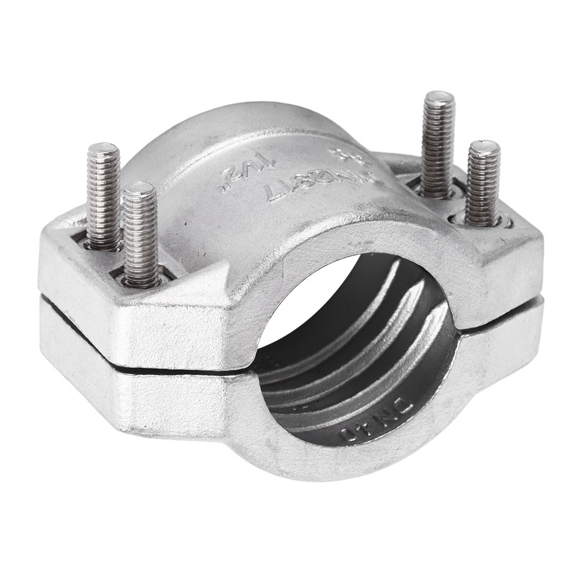 Pipe Hanger Bracket Clamp 304 Stainless Steel 2 Pieces TC