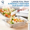 Rollay 10 Pack Large Aluminium Foil Trays Deep (32x26x7 cm)