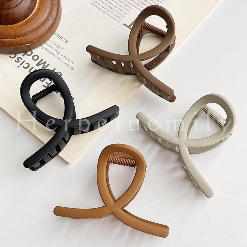 Herbeluemily Hair Clip, Hair Claw, Dakar Hair Claw, Cross Line,