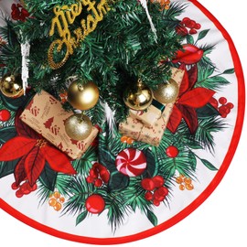 KIKISML 01 Christmas Tree Skirts Round 120 cm