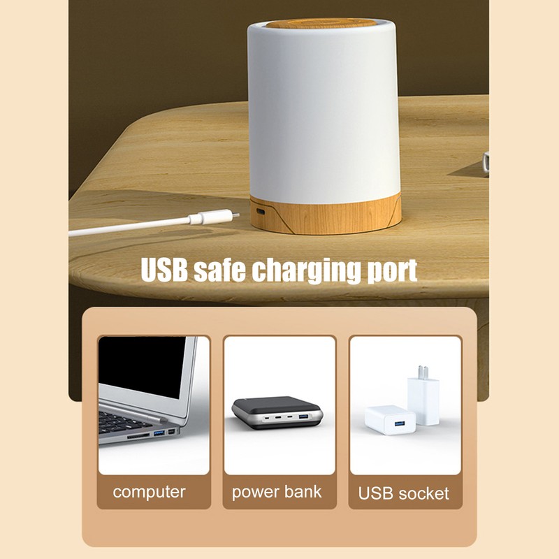 Touch Night Light USB Charging Timing RGB Color Changing Hangable