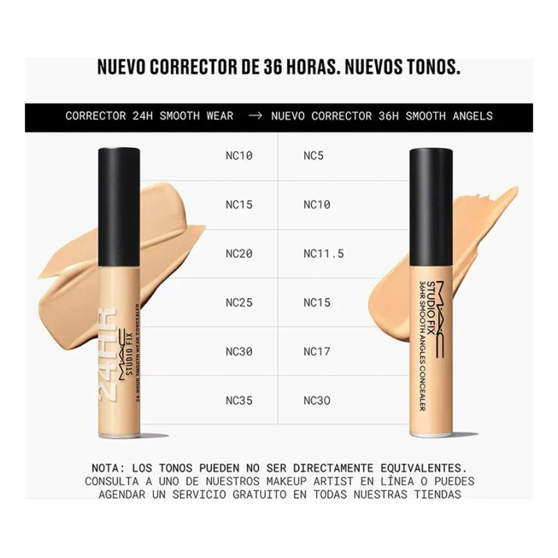 Corrector Líquido MAC Studio Fix 36HR Smooth Angles NC35 Mate